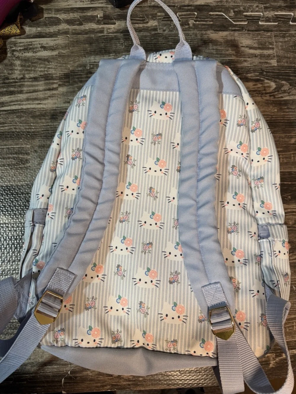 Pottery Barn Teen Colby Hello Kitty® Pinstripe Backpack, Large